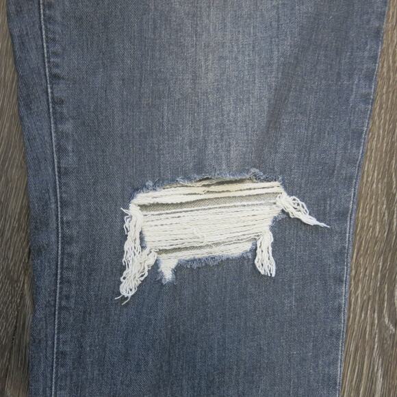 UNIVERSAL THREAD Jeans Vintage Straight Size 12/31R Women Distressed Gray - Picture 7 of 14